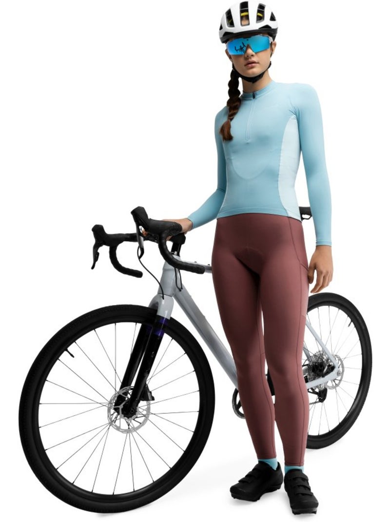 Camisola de ciclismo gravel manga comprida mulher Azul - Kiabi