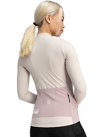 Camisola de ciclismo gravel manga comprida mulher