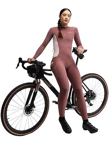 Camisola de ciclismo gravel manga comprida mulher