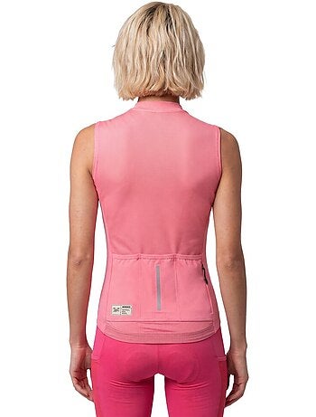 Camisola de ciclismo gravel sem mangas para mulher