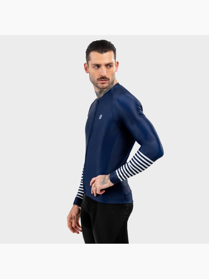 Camisola de ciclismo manga comprida homem Azul-marinho - Kiabi