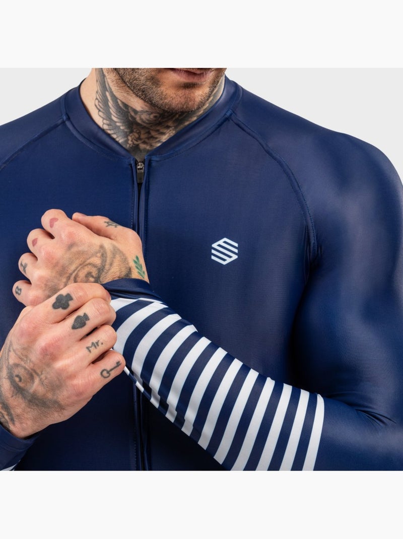 Camisola de ciclismo manga comprida homem Azul-marinho - Kiabi