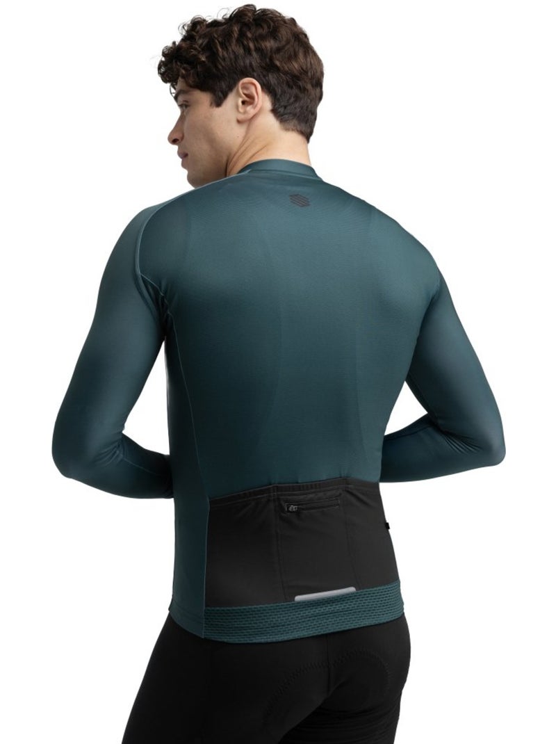 Camisola de ciclismo manga comprida homem Verde escuro - Kiabi
