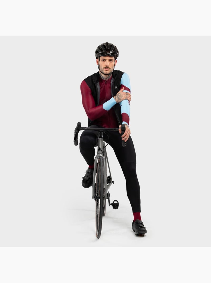 Camisola de ciclismo manga comprida homem Vermelho tijolo - Kiabi