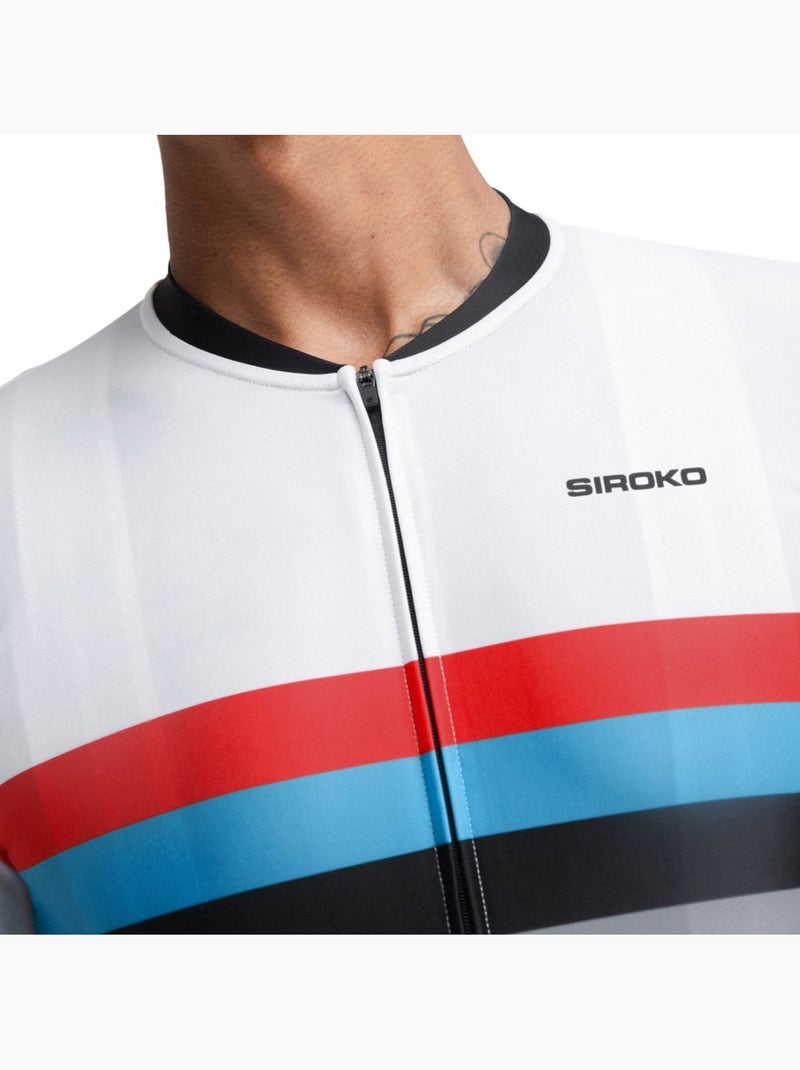 Camisola de ciclismo manga curta homem Branco - Kiabi