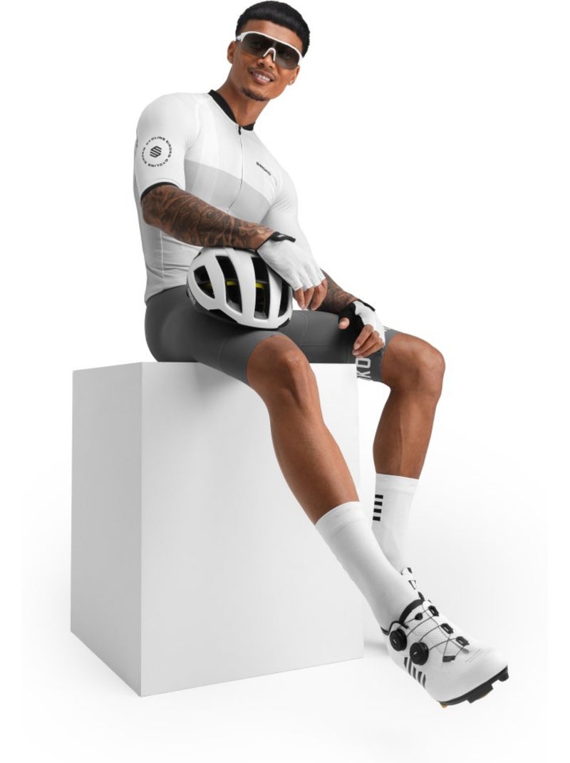 Camisola de ciclismo manga curta homem Branco - Kiabi