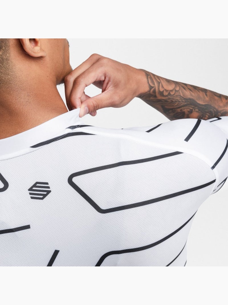 Camisola de ciclismo manga curta homem Branco - Kiabi