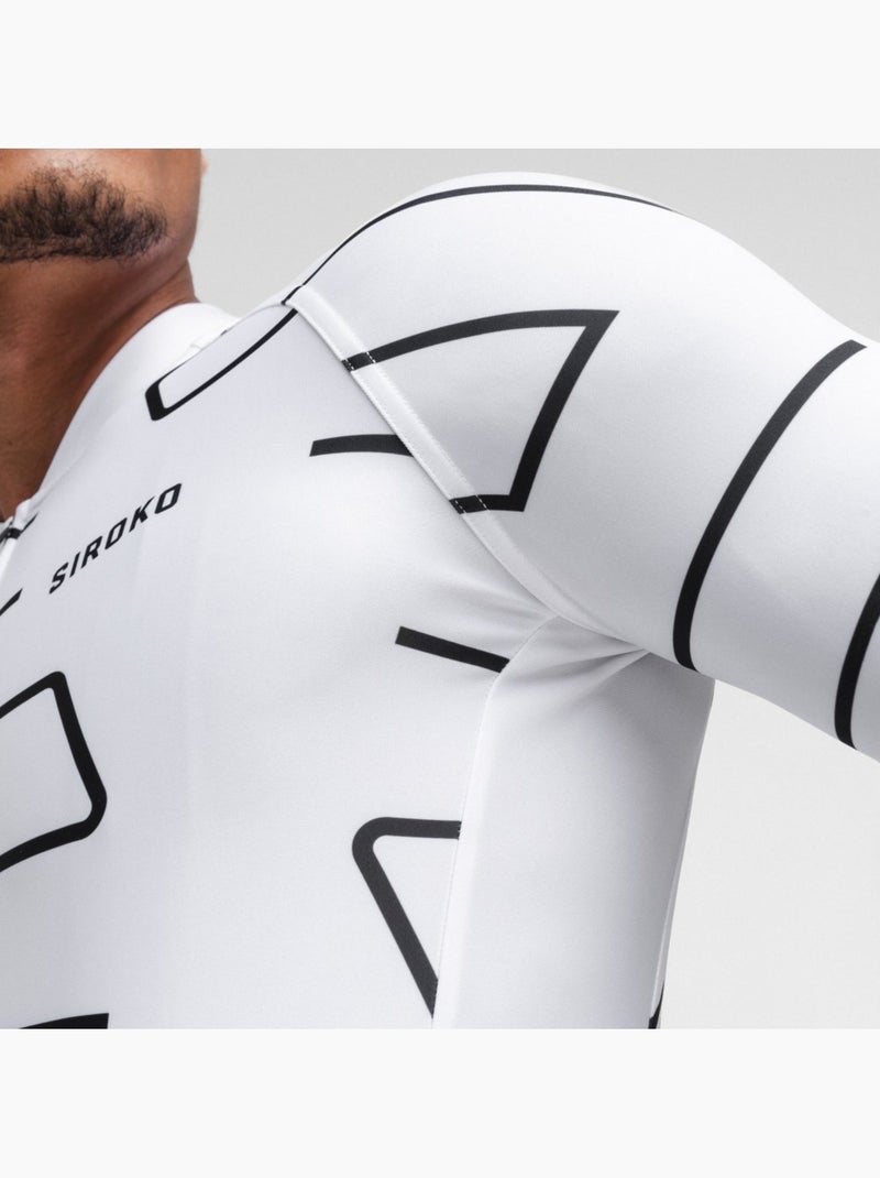 Camisola de ciclismo manga curta homem Branco - Kiabi