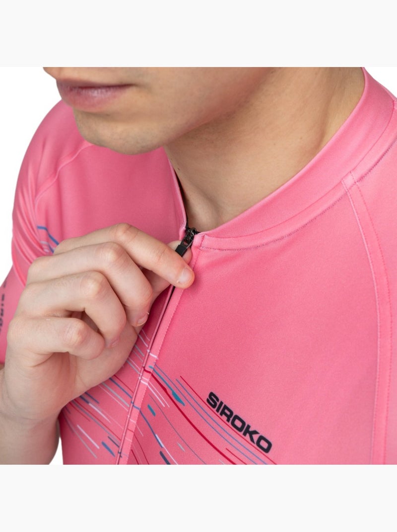 Camisola de ciclismo manga curta homem Coral - Kiabi