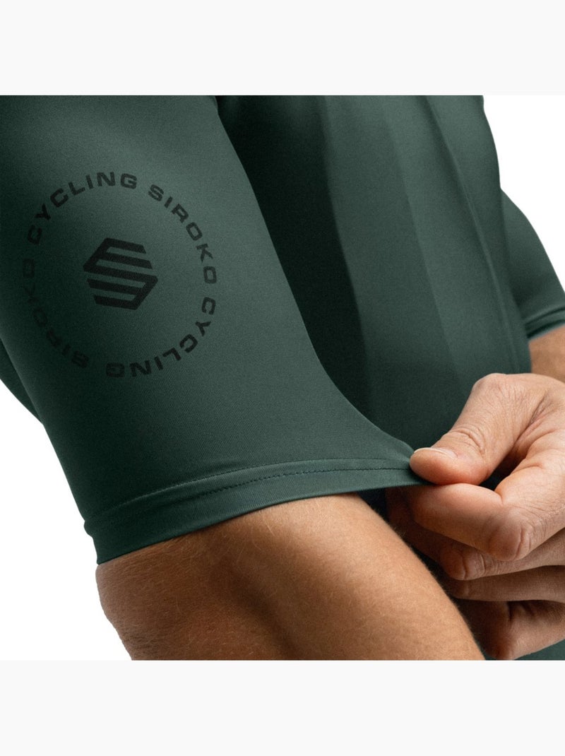Camisola de ciclismo manga curta homem Verde escuro - Kiabi