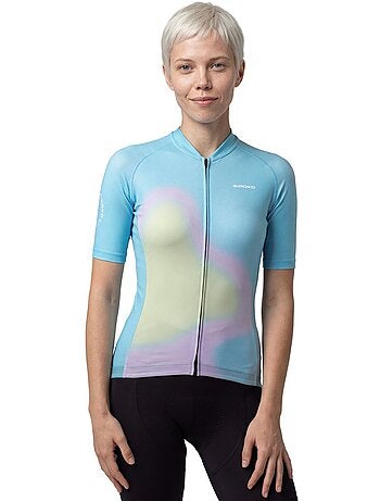 Camisola de ciclismo manga curta mulher