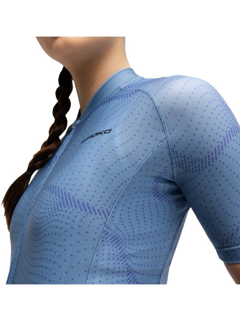 Camisola de ciclismo manga curta mulher Azul - Kiabi