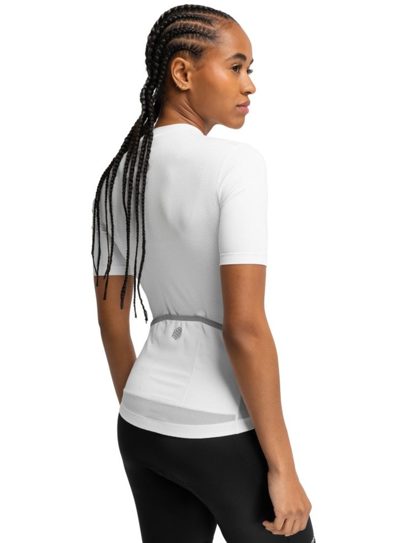 Camisola de ciclismo manga curta mulher Branco - Kiabi