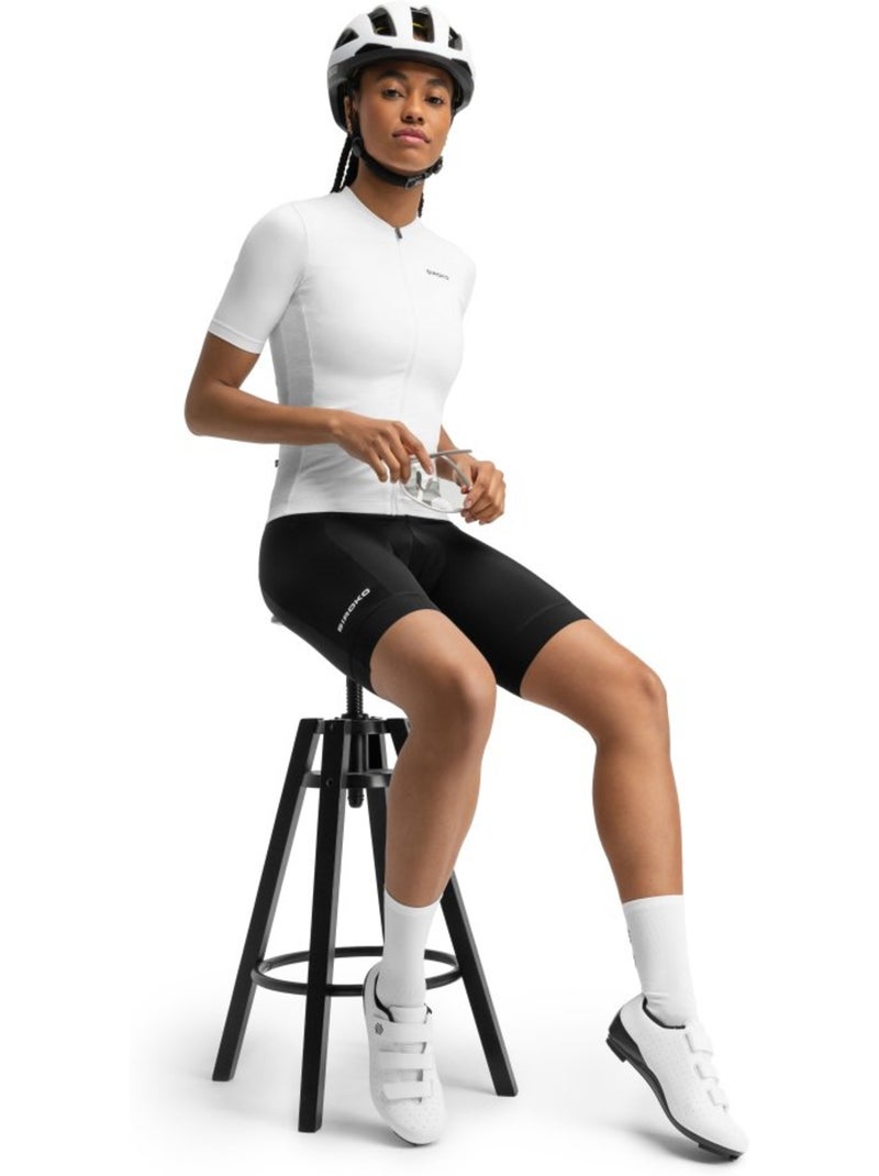 Camisola de ciclismo manga curta mulher Branco - Kiabi