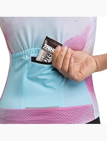 Camisola de ciclismo manga curta mulher