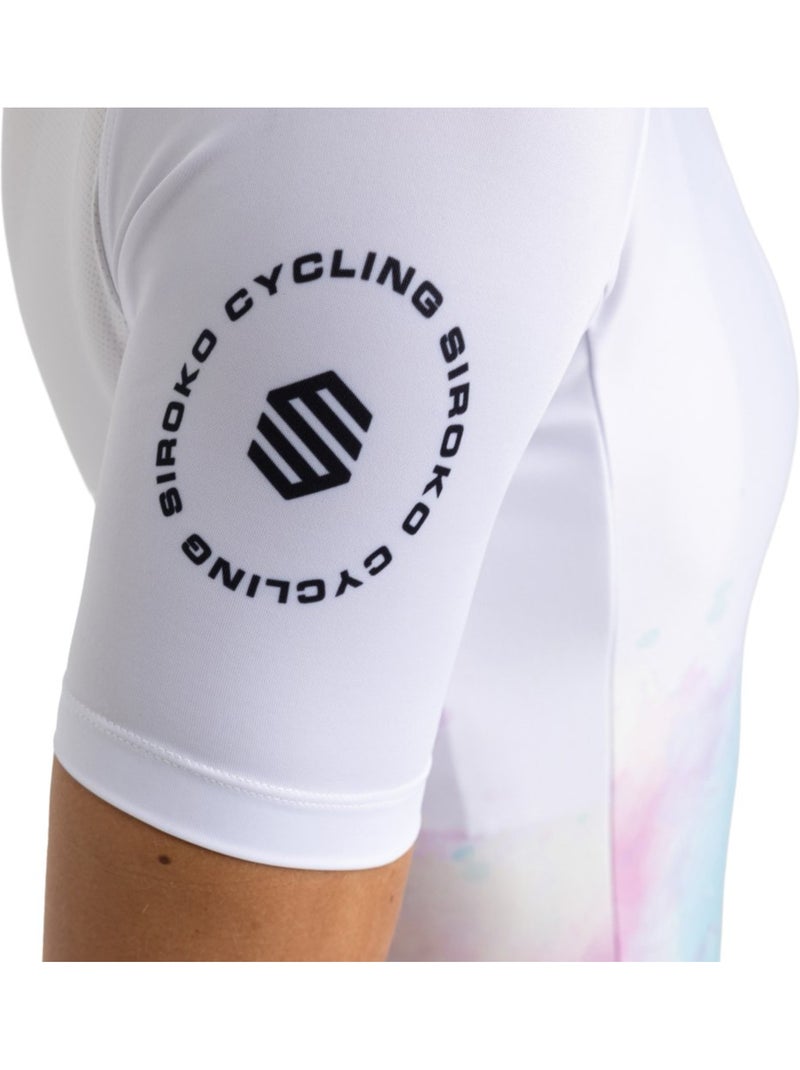 Camisola de ciclismo manga curta mulher Branco - Kiabi