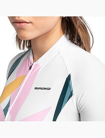 Camisola de ciclismo manga curta mulher