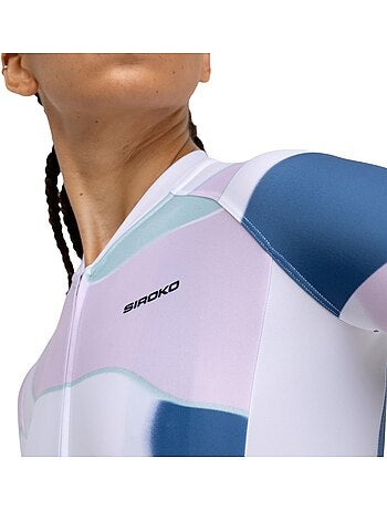 Camisola de ciclismo manga curta mulher