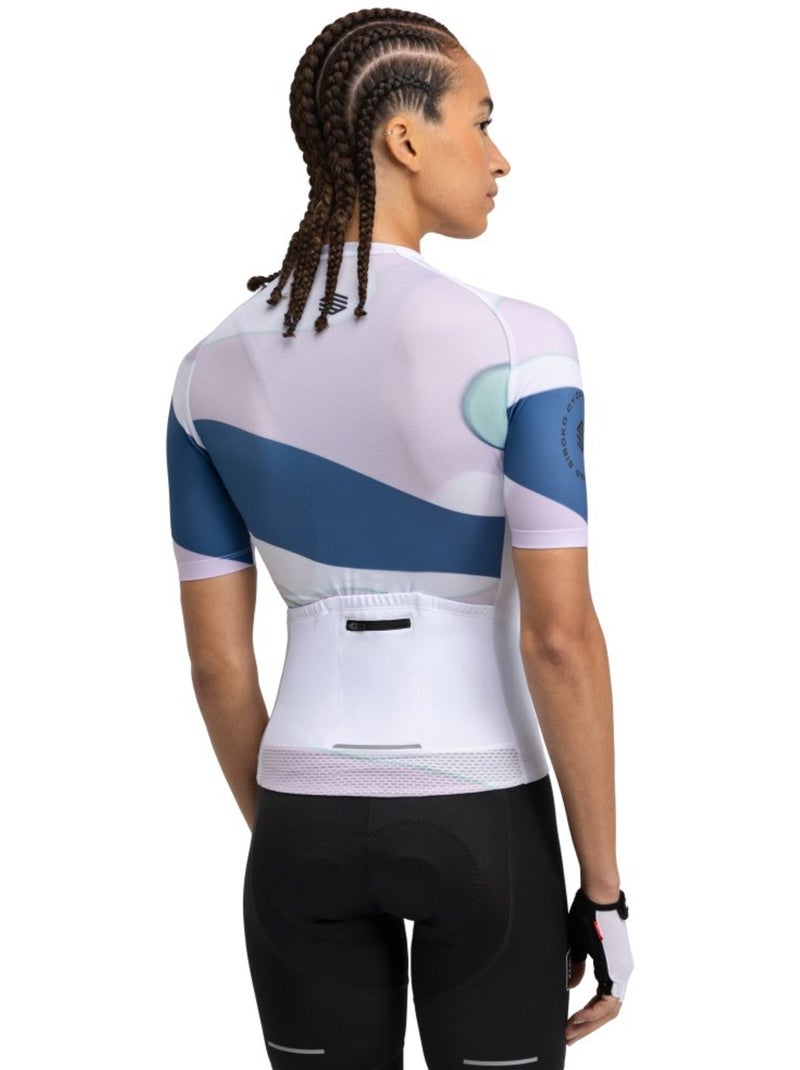 Camisola de ciclismo manga curta mulher Branco - Kiabi