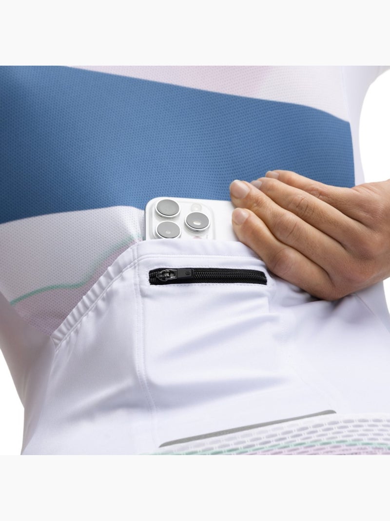 Camisola de ciclismo manga curta mulher Branco - Kiabi