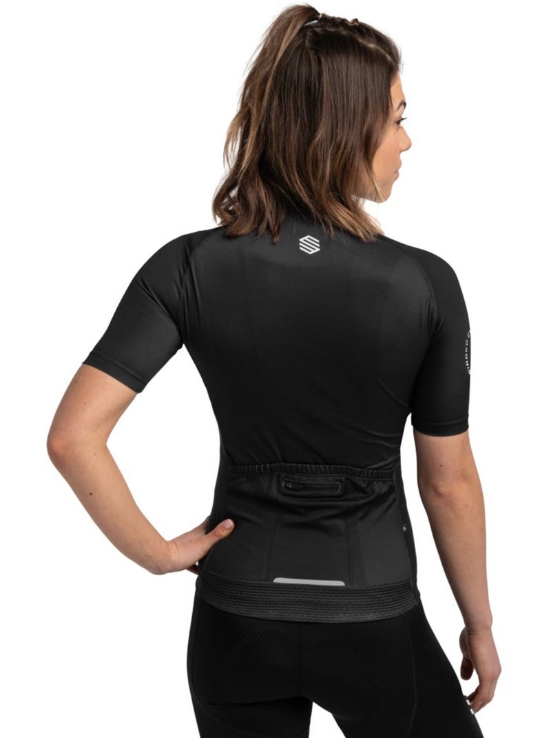Camisola de ciclismo manga curta mulher Preto - Kiabi