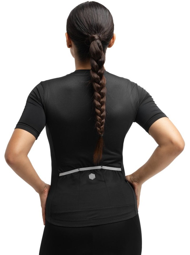 Camisola de ciclismo manga curta mulher Preto - Kiabi