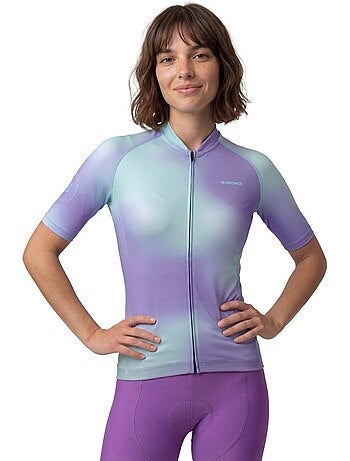 Camisola de ciclismo manga curta mulher