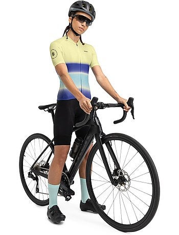 Camisola de ciclismo manga curta mulher