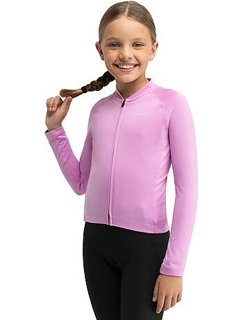 Camisola de ciclismo térmica de manga comprida rapariga