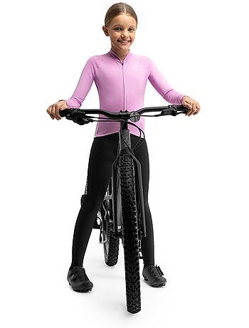 Camisola de ciclismo térmica de manga comprida rapariga