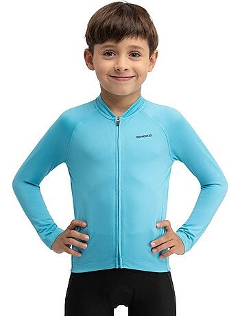 Camisola de ciclismo térmica de manga comprida rapaz