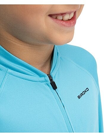 Camisola de ciclismo térmica de manga comprida rapaz