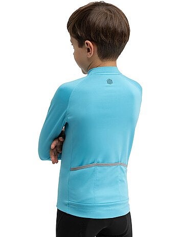 Camisola de ciclismo térmica de manga comprida rapaz