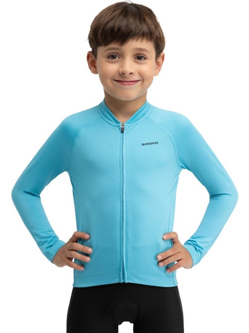 Camisola de ciclismo térmica de manga comprida rapaz - Kiabi