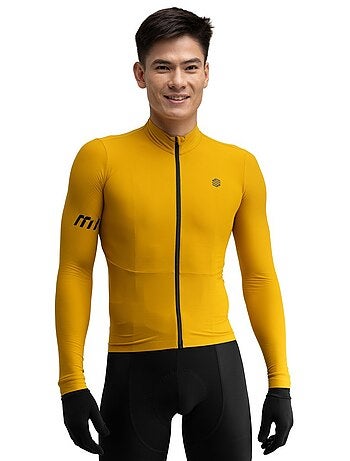 Camisola de ciclismo térmica manga comprida homem