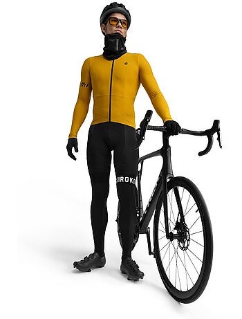 Camisola de ciclismo térmica manga comprida homem