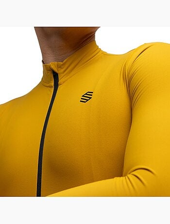 Camisola de ciclismo térmica manga comprida homem
