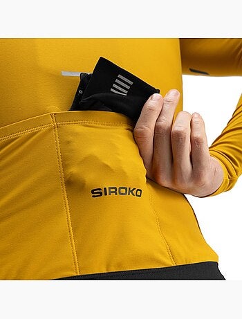 Camisola de ciclismo térmica manga comprida homem