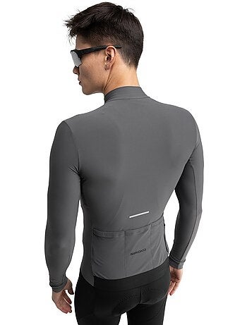 Camisola de ciclismo térmica manga comprida homem