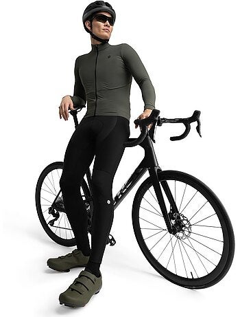 Camisola de ciclismo térmica manga comprida homem