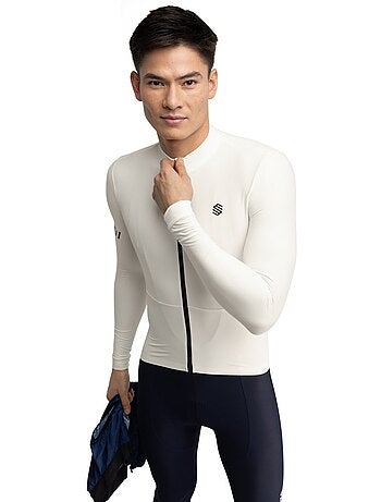 Camisola de ciclismo térmica manga comprida homem