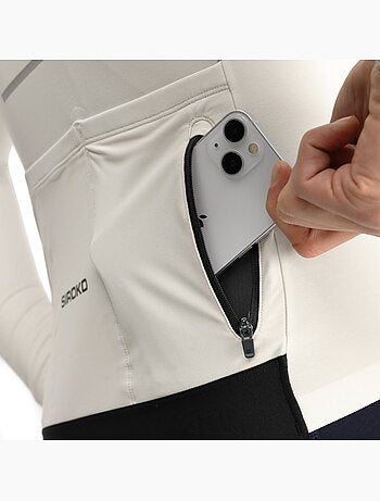 Camisola de ciclismo térmica manga comprida homem