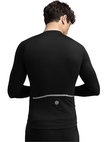 Camisola de ciclismo térmica manga comprida homem
