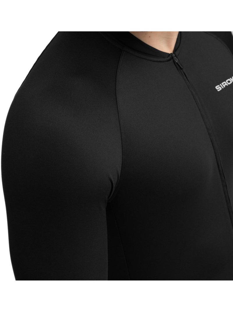 Camisola de ciclismo térmica manga comprida homem Preto - Kiabi