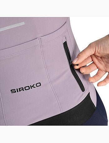 Camisola de ciclismo térmica manga comprida mulher