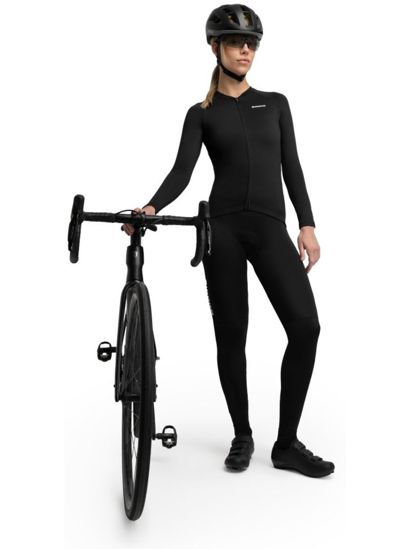 Camisola de ciclismo térmica manga comprida mulher Preto - Kiabi