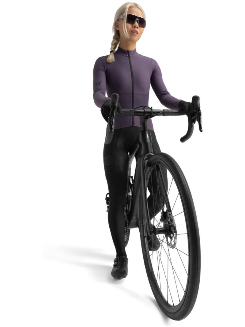 Camisola de ciclismo térmica manga comprida mulher Roxo - Kiabi