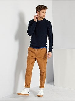 Camisola de conceção ecológica em malha texturada - Kiabi