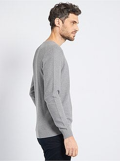 Camisola de conceção ecológica em malha texturada - Kiabi