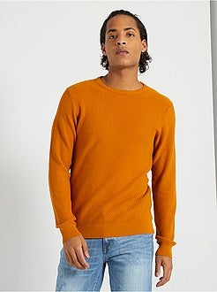 Camisola de conceção ecológica em malha texturada - Kiabi